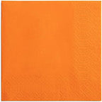 Sun Orange Beverage Napkins, 2-Ply Disposable Paper Napkins-Bar, Cocktail, Weddings, Birthday, EU Made, (300 Count)