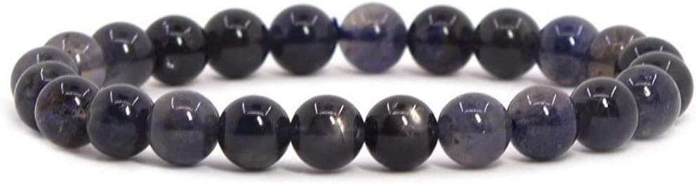 Angelstones Handmade Natural Healing Gemstone 8mm Round Beads Stretch Crystal Bracelet 7 Inch Unisex