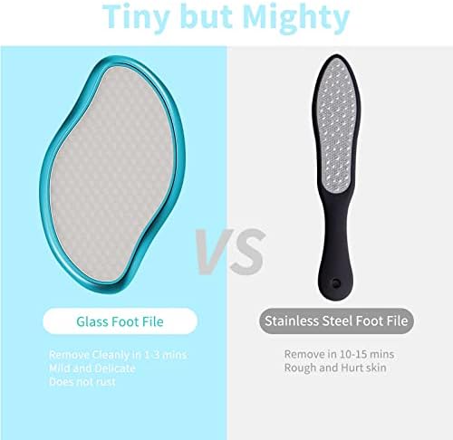 Foot File, Nano Crystal Glass Callus Remover Callus Shaver Hard Skin Remover for Wet and Dry, Professional Foot Rasp Pedicure Tools Foot Care for Dead Hard Cracked Thick Dry Skin