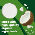 Pacific Foods Organic Unsweetened Coconut Milk, Plant Based Milk, 32 oz Carton (Pack of 6)