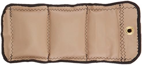 Sammons Preston Cuff Weight, 6 lb, Beige, Velcro Strap & D-Ring Closure, Grommet for Easy Hanging, Lead Free Steel Ankle & Wrist Weights, For Strength Building & Injury Rehab, Sold Individually