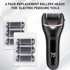 6 PCS Replacement Roller Head for Electric Callus Remover - Feet Pedicure Kit Refill Rollers - Extra Coarse, Regular Coarse, Fine