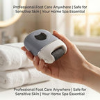 Jiawu Electric Foot Callus Remover, Electric Foot File Grinding Tool Portable Automatic Callus and Dead Skin Remover for Home Professional Pedi Feet Care for Hard Cracked Dry Skin