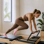 5 Pairs Pilates Socks with Grips for Women Non Slip Grip Yoga Crew Socks for Barre Hospital Barefoot Workout