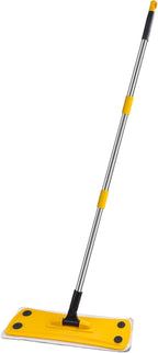 qimedo MOP Z1,Flat Mops for Floor Cleaning with Long Handle, Home Floor Cleaning Tool Mop for Wood/Tile/Laminate/Marble