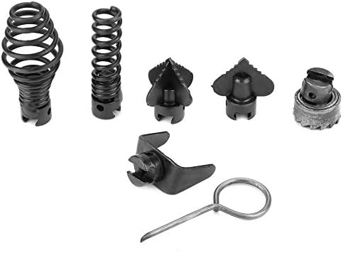 Watris Veiyi Drain Cleaner Combination Cutter Head Set, 7 PCS 16mm Manganese Steel Pipe Dredge Cutter Heads for Pipeline Dredging Machine