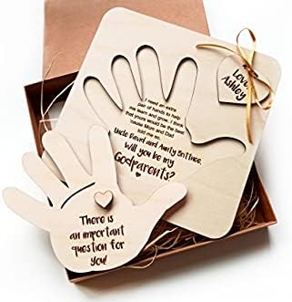 Godparents Godmother Godfather proposal gift Baptism Christening invitation Asking ideas From Godchildren