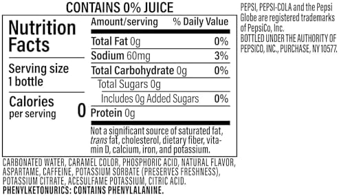 Pepsi Wild Cherry Zero Sugar, 20 Fl Oz Bottle