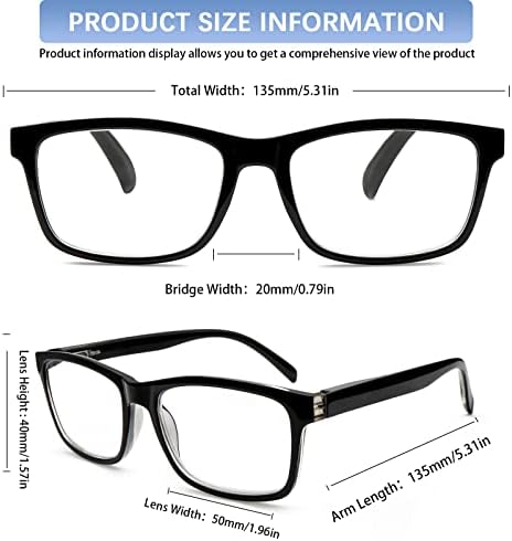 SIGVAN 6 Pack Reading Glasses for Women Men Blue Light Blocking,Spring Hinge Anti Eyestrain/Glare Computer Readers (6 Mix, 0.0)