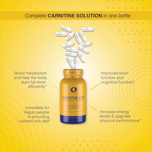 Infinite Labs L Carnitine 1000mg MTX - Amino Acid Blend of Carnitine Fumarate, L-Carnitine L-Tartrate, Acetyl L-Carnitine, L-Carnitine HCL, L-Carnitine Base 120 Veggie Capsules.