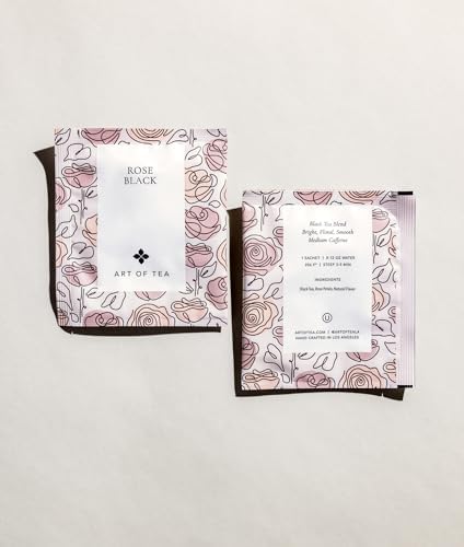 Art of Tea | Rose Black | 50 Count Pyramid Tea Bag Sachets