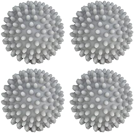 Dryer Balls 4 Pack - Non-Toxic Reusable Dryer Balls (Gray)