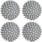 Dryer Balls 4 Pack - Non-Toxic Reusable Dryer Balls (Gray)