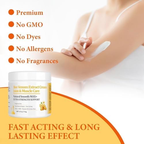 Zealand Bee Venom Professional Serum Treat, Joint & Muscle & Bone Gel - Easy to Use Fast Acting Soothing Effective Help for Back, Neck, Hand, Foot, Knee, Muscle, Shoulder, Hip, Nerves