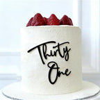 Acrylic Thirty one Cake Topper, Happy 31th Birthday Cake Topper, Cheers to 31 Years Birthday Party Decorations for 31th Anniversary Party
