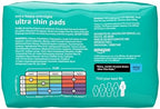 Amazon Basics Ultra Thin Pads with Flexi-Wings for Periods, Extra Heavy Overnight Absorbency, Unscented, Size 5, 24 Count, 1 Pack (Previously Solimo)