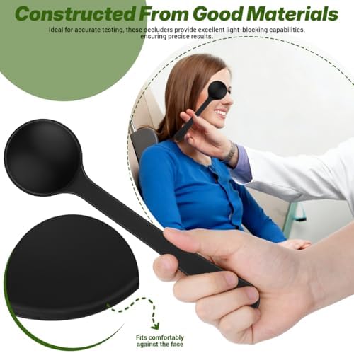 FOMIYES Eye Occluder Paddle 3-Pack Handheld Eye Occluder for Vision Test Plastic Plastic Vision Optics Optometry Instrument for Eye Chart Exam
