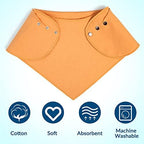 Adult Bandana Bibs 3 Pk, Large Absorbent Cloth Protectors for Senior Elderly, Reusable Cloth Scarf