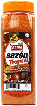Badia Sazon Tropical with Annatto and Coriander, 1.75 Pound (Pack of 6)