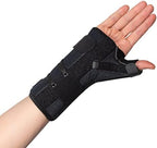 Ultimate Thumb Brace Orthosis – Compression Thumb and Wrist Support Brace with Lacing Pull Tabs & Removable Stays – Breathable & Hypoallergenic Design (Right - Medium)