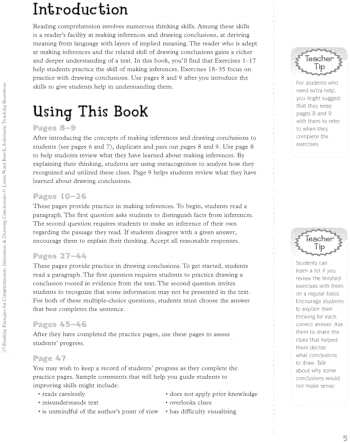 Inferences and Drawing Conclusions: 35 Reading Passages for Comprehension: Grades 4-8