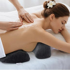 Breast Pillow for Massage, Women's Massage Bolster Face Down Pillow for Sleeping with Non-Slip Bottom, Home Head Cushion and Chest Cushion for SPA-Dark Gray