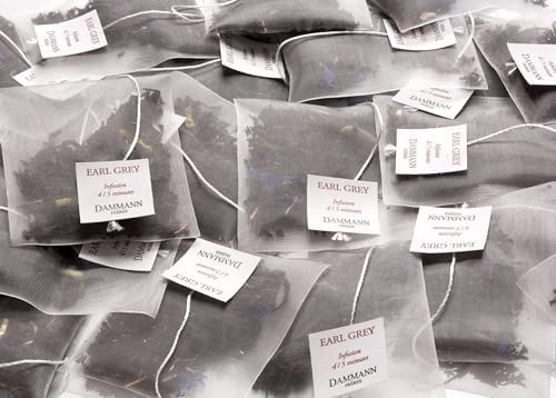 Dammann Freres Sachets, Earl Grey Tea Bags, Premium Gourmet French Black And Citrus Infused Tea, 25 Count (Single Pack)