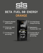 Science in Sport | Beta Fuel | Orange | Dual Source Energy Drink | 80g Carbohydrate | Scientifically Superior Fuel | Cycling, Running, Swimming & Endurance Sports | 15 x 82g Sachets