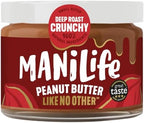 MANILIFE Deep Roast Crunchy Peanut Butter, 295 GR