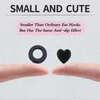 15 Pairs Silicone Eyeglasses Retainer, Eyewear Ear Grip Ear Hooks Anti-Slip Holder Eyeglasses Stoppers Temple Tips For Eyeglasses, Sunglasses, Reading Glasses (Black LOVE)