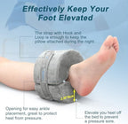 Foot Elevation Pillow Ankle Protector Support Elevated Foot Heel Pillow Elevator Feet Foam Wedge Leg Rest Post Surgery Pillow Bed Pressure Sore Cushion Elevating Broken Ankle Heel Protection (1 PCS)