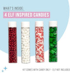 Sweets Indeed Holiday Elf Candy Topper 4-Pack – Marshmellows, Crumblefetti Candy Toppings for Ice Cream, Cupcakes, Hot Cocoa & Cookies | Fun Holiday Elf Treat for Christmas Baking, Gifts & Stocking Stuffers