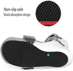 Walking Boot Foot Orthosis Adjustable Non-Slip Sole Ankle Joint Brace Fixed Magic Paste Breathable Removable Lining for Sprains Fractures Ankle,Left-L