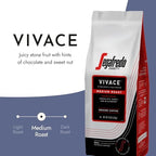 Segafredo Zanetti Ground Coffee – Made with Arabica Coffee – Medium Roast, Balanced with Smooth Acidity – Colombian & Brazilian Blend – Vivacious Medium Body – Vivace, 10oz Bag, Pack of 6
