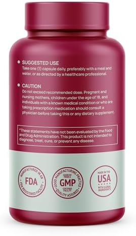 HMS Nutrition Stabilized R-Lipoic Acid 300 mg per Serving — Pure R Alpha Lipoic Acid (R-ALA) High Potency Active R Isomer Antioxidant Nerve & Metabolism Support — NSF Certified Non-GMO Vegan 60Capsule