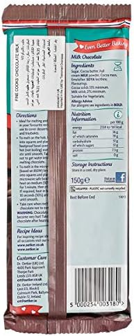 Dr. Oetker - Chocolate & Inclusions - Fine Cooks' Chocolate - Milk - 150g