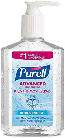 Advanced Hand Sanitizer Gel, Original, 8-oz. Pump