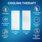 Cooling Patches – Portable Soft Gel Pads for Refreshing Comfort & Temperature Relief – Air-Activated Reusable Design - Unscented and Dye Free – 6 Count