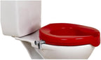 NRS Healthcare Red Raised Toilet Seat 5 cm (2 inch) High