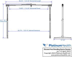 Platinum Health Elevate 440 Professional Overhead Patient Lift System. Hospital-Graded Ceiling Lift with Freestanding Gantry. Outperforms Obsolete - Style Sling Lifters. Easy Tool-Less Setup.