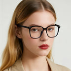 Oversized Blue Light Blocking Glasses for women, Computer Reading, Anti Glare, Reduce Eyestrain