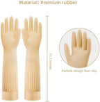 Coson home Long Rubber Dishwashing Cleaning Gloves, Elbow Length for Dishes Household Kitchenware Washing 17.8 Inches
