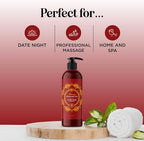 Relaxing Massage Oil for Massage Therapy - Aromatherapy Full Body Massage Oil with Enchanting Lavender Ylang Ylang Orange and Geranium Essential Oils - Naturally Scented Vegan Non GMO & Gluten Free