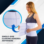 NYOrtho Abdominal Binder 12" 4-Panel - Post-Surgery Compression Belt for Men and Women - Abdominal Support Wrap for Hernia, Back Pain, Muscle Strain, Injury Recovery - Latex-Free - USA (45"-60")
