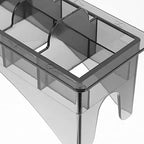 LALAFINA Hair Clipper Guide Comb Storage Box Plastic Organizer for Hair Styling Tools for Barbers Salons and Home Use Slot Design