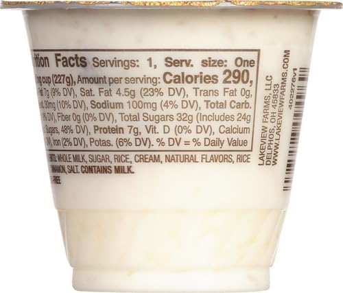 Senor Rico Rice Pudding, Arroz con Leche, 8 Oz.