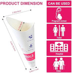 JIURUN 30PCS/50PCS Disposable Female Urination Device, Portable Pee Funnel Standing Pee Disposable for Women, Waterproof Paper Female Urinal Funnel for Camping,Travel,Hiking,Outside