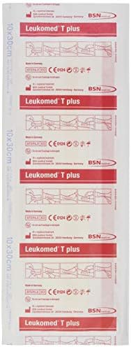 BSN Medical Leukomed T Plus Absorbent Film Wound Dressing, Sterile, 4" x 11.8", Box of 50