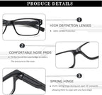 NORPERWIS Reading Glasses 6 Pairs Quality Readers Spring Hinge Glasses for Reading for Men and Women (6 Pack Mix Color -1, 1.75)