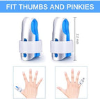 Sopito Finger Splint, 2pcs Finger Support Brace for Arthritis Knuckle Immobilizationm, Small Size